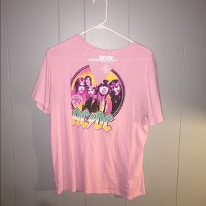 Pink AC/DC shirt